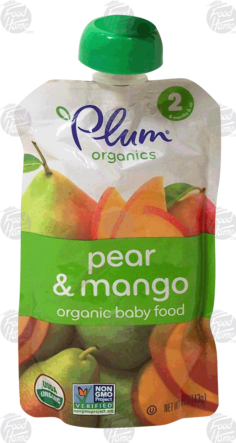 Plum Organics  pear & mango organic baby food, 6 months and up Full-Size Picture